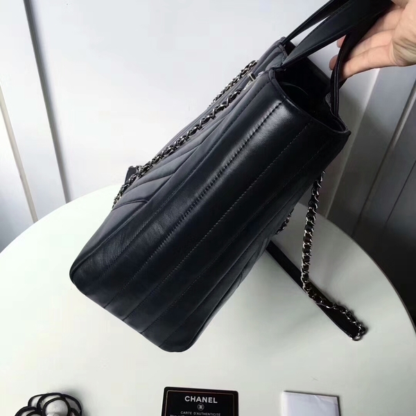 Chanel Tote Bag Original Sheepskin Leather A98666 Black