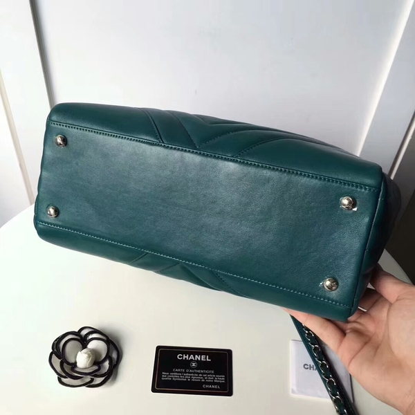 Chanel Tote Bag Original Sheepskin Leather A98666 Green