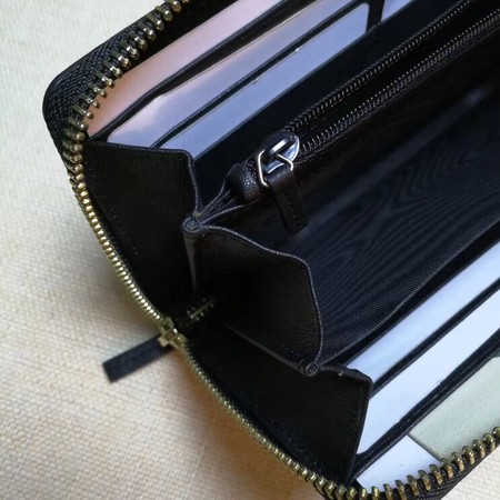 Gucci Bow Gucci Signature Zip Around Wallet ‎388680 Black