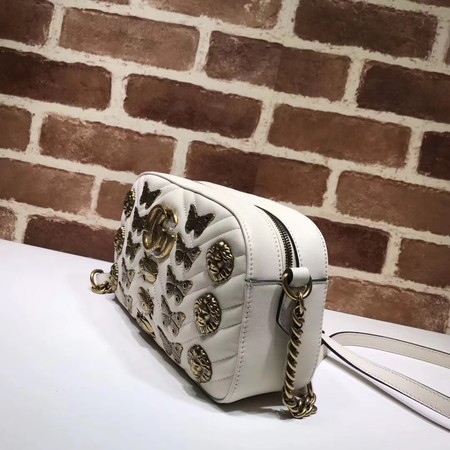 Gucci GG Marmont Matelasse mini Bag 446732 OffWhite