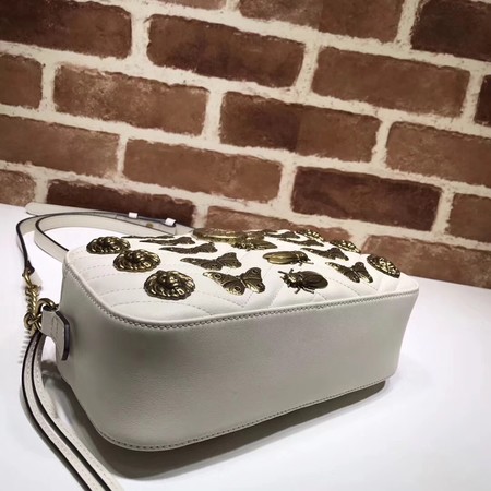 Gucci GG Marmont Matelasse mini Bag 446732 OffWhite