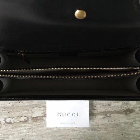 Gucci GG Marmont Original Leather Shoulder Bag 431777 Black