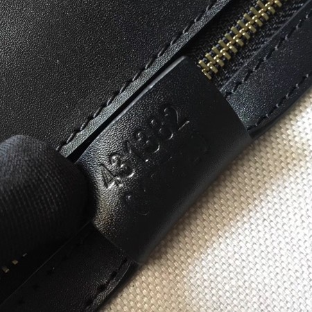 Gucci Signature GG Original Marmont Leather Shoulder Bag 431382 Black