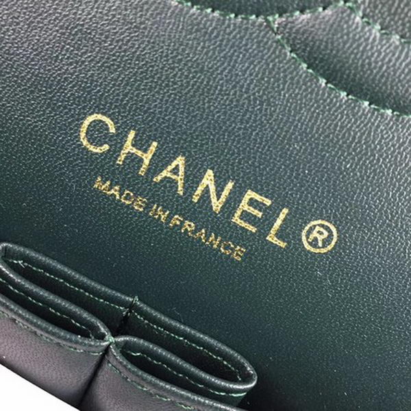Chanel 2.55 Series Flap Bags Original Velvet A1025 Green