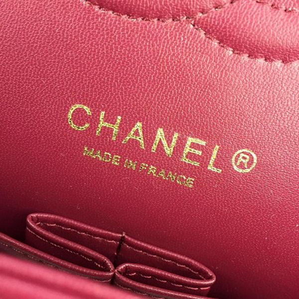 Chanel 2.55 Series Flap Bags Original Velvet A1025 Wine