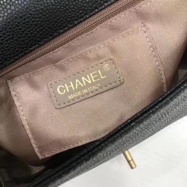 Chanel Classic Top Handle Bag Original Caviar Leather CHA2369 Black
