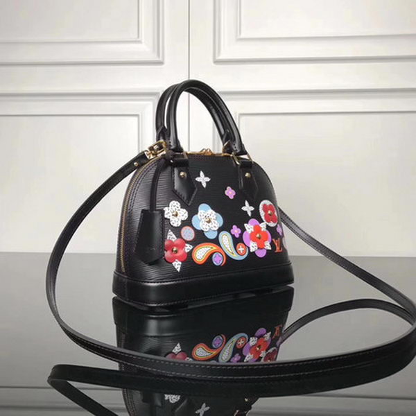 Louis Vuitton Epi Leather ALMA BB M54836 Black