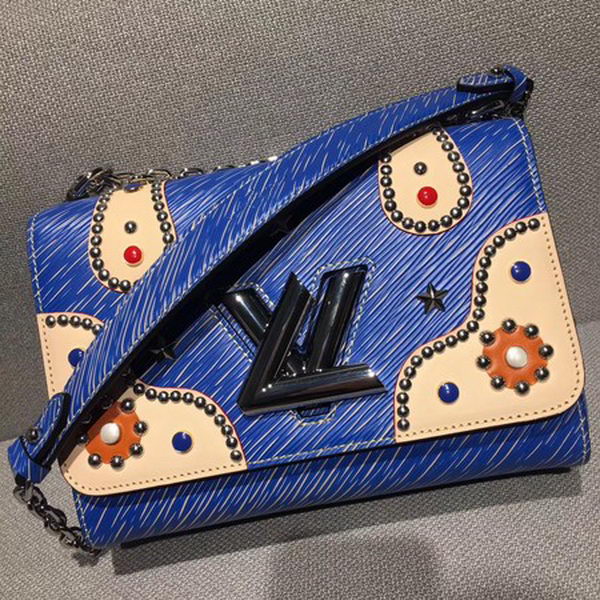 Louis Vuitton Epi Leather TWIST MM Bag M54220 Blue