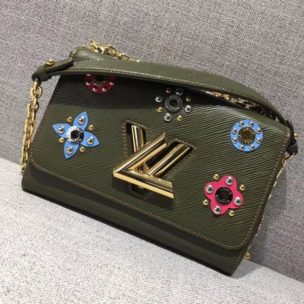 Louis Vuitton Epi Leather TWIST MM Bag M54220 Green