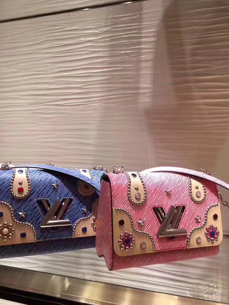 Louis Vuitton Epi Leather TWIST MM Bag M54220 Pink