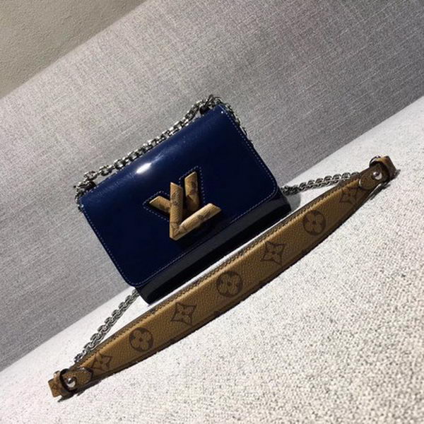 Louis Vuitton Smooth Patent TWIST PM M54241 Blue