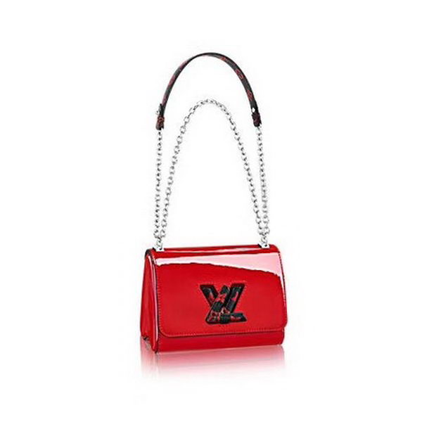 Louis Vuitton Smooth Patent TWIST PM M54241 Red&Black