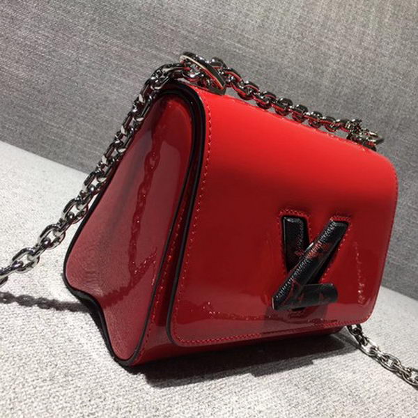 Louis Vuitton Smooth Patent TWIST PM M54241 Red&Black