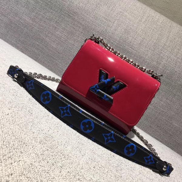 Louis Vuitton Smooth Patent TWIST PM M54241 Red&Blue