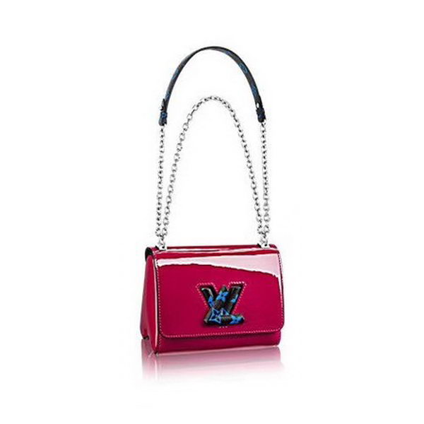 Louis Vuitton Smooth Patent TWIST PM M54241 Red&Blue
