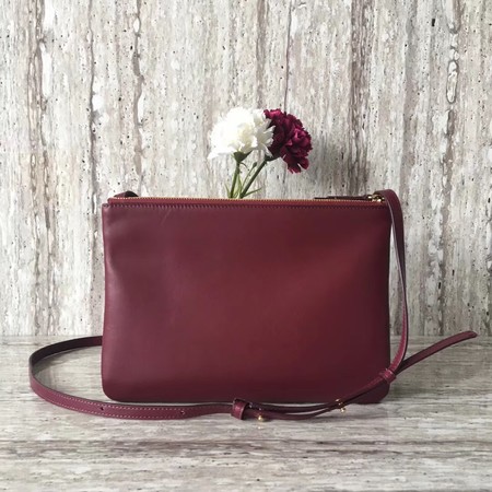 Celine Trio Crossbody Messenger Bag C55421 Wine