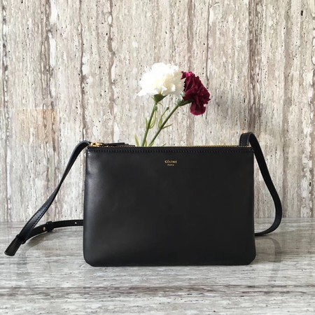 Celine mini Trio Crossbody Messenger Bag C55420 Black