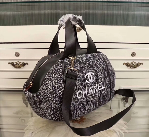 Chanel Canvas Leather Tote Bag 9858
