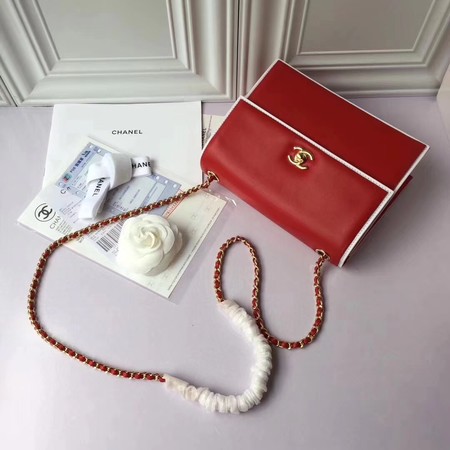 Chanel Flap Shoulder Bag Original Sheepskin Leather A37293 Red