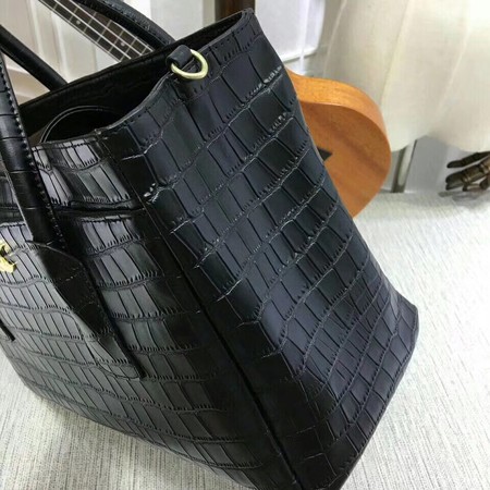 Chanel Tote Bag Croco Leather CHA8160 Black