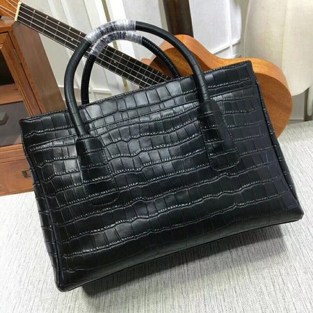 Chanel Tote Bag Croco Leather CHA8160 Black