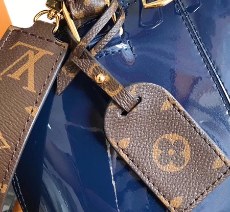 Louis Vuitton Monogram Vernis ALMA BB M54704 Blue