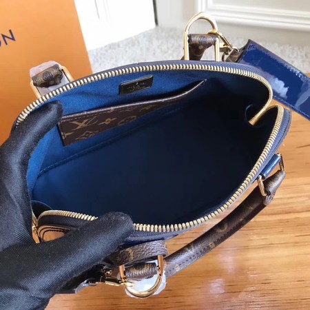 Louis Vuitton Monogram Vernis ALMA BB M54704 Blue