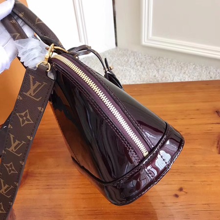 Louis Vuitton Monogram Vernis ALMA BB M54704 Brown