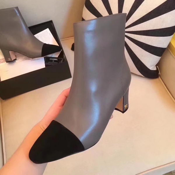 Chanel Ankle Boot Leather CH2209 Grey