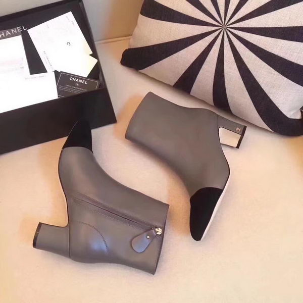 Chanel Ankle Boot Leather CH2209 Grey