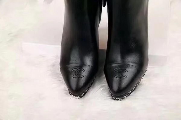 Chanel Ankle Boot Leather CH2225 Black