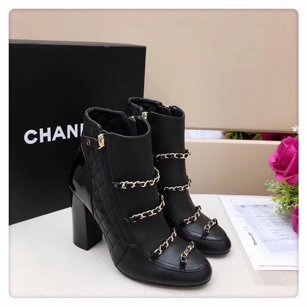 Chanel Ankle Boot Leather CH2227B Black