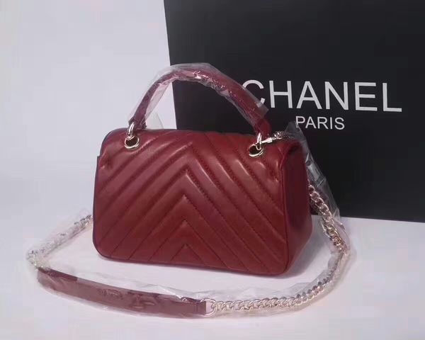 Chanel Classic Tote Bag Sheepskin Leather 36903 Red