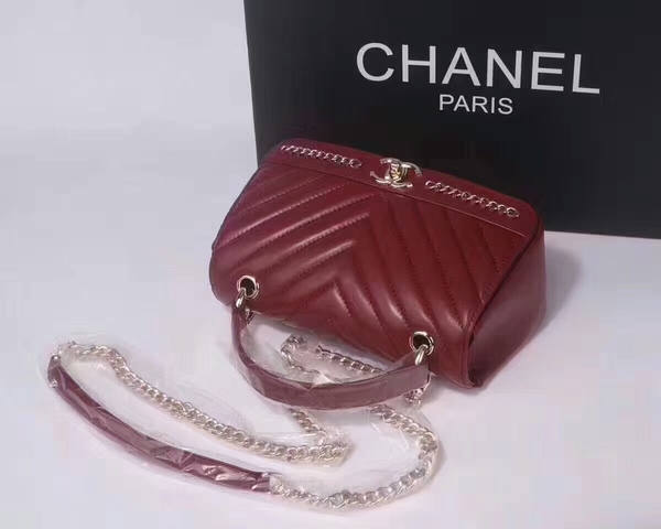 Chanel Classic Tote Bag Sheepskin Leather 36903 Red
