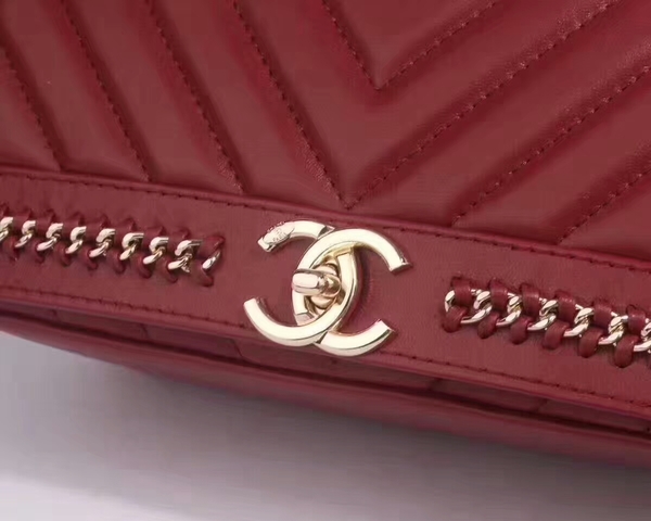 Chanel Classic Tote Bag Sheepskin Leather 36903 Red