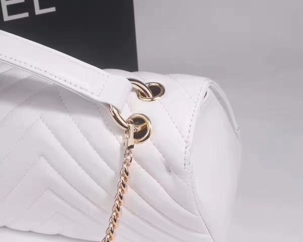 Chanel Classic Tote Bag Sheepskin Leather 36903 White