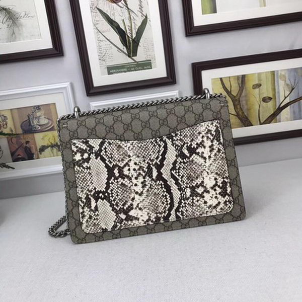 Gucci Dionysus Embroidered Shoulder Bag 403348 Grey