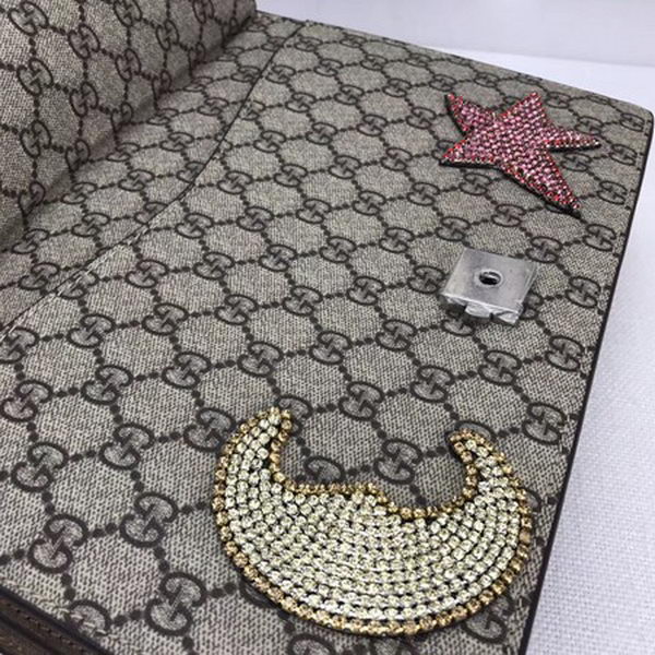 Gucci Dionysus Embroidered Shoulder Bag 403348 Khaki