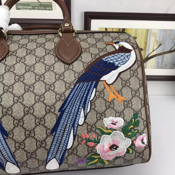 Gucci Garden The Souvenir Collection Boston Bag 409527 Brown