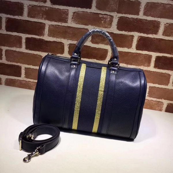 Gucci Leather Medium Boston Bag 247205 Royal