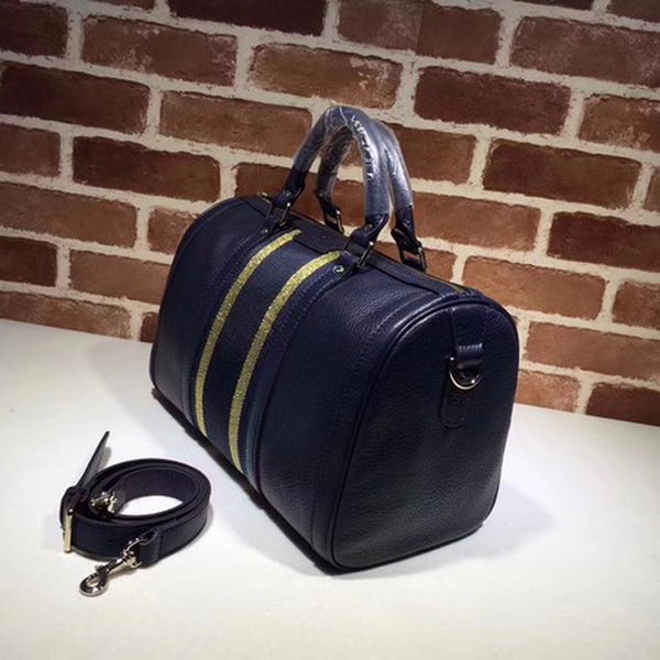 Gucci Leather Medium Boston Bag 247205 Royal