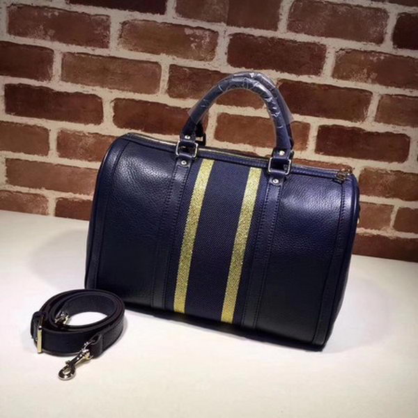 Gucci Leather Medium Boston Bag 247205 Royal