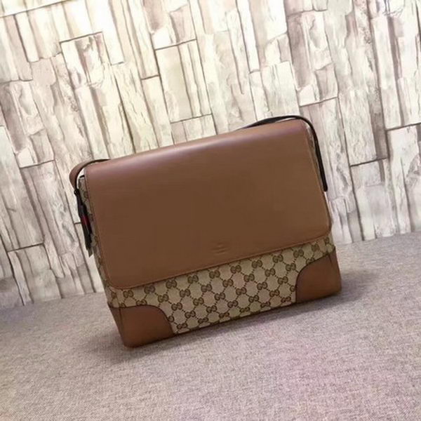Gucci Techno Canvas Messenger Bag 353401 Brown