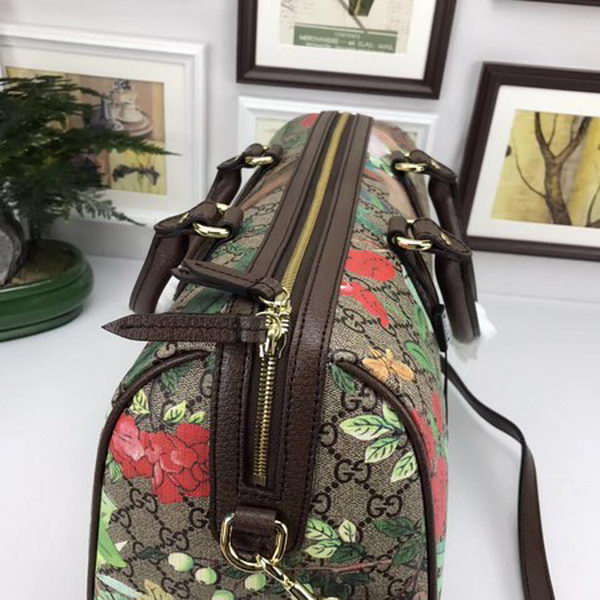 Gucci Tian GG Supreme Boston Bag 409527 Brown