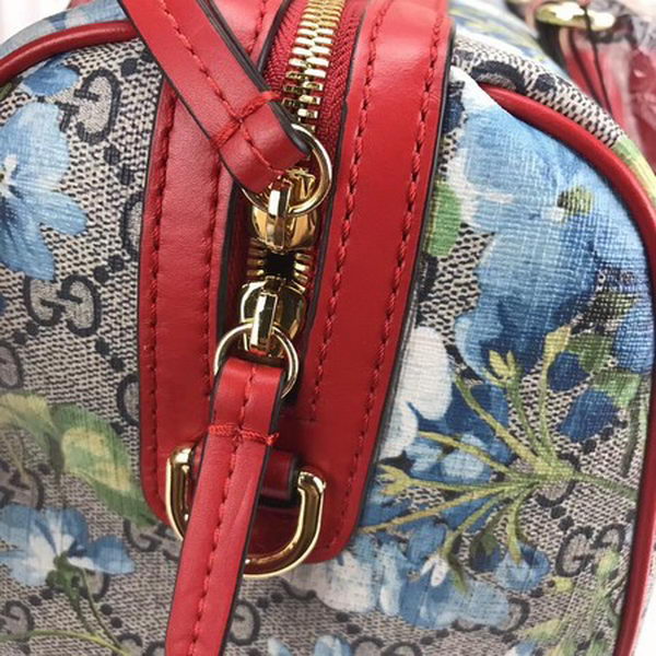 Gucci Tian GG Supreme Boston Bag 409527 Red