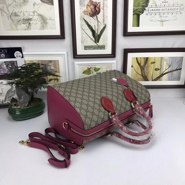 Gucci Tian GG Supreme Boston Bag 409527 Rose