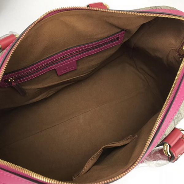 Gucci Tian GG Supreme Boston Bag 409527 Rose