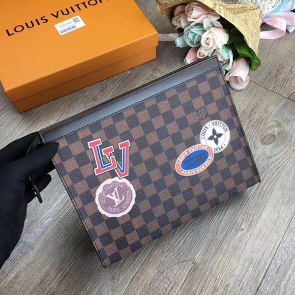 Louis Vuitton Damier Ebene Canvas POCHETTE VOYAGE MM N64442