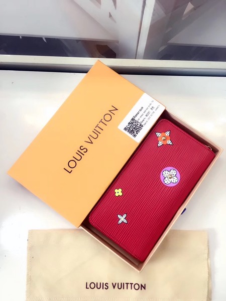 Louis Vuitton Epi Leather Leather Zippy Wallet M62067 Red