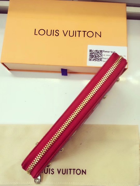 Louis Vuitton Epi Leather Leather Zippy Wallet M62067 Red